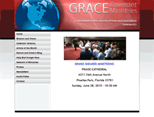 Tablet Screenshot of gracecovenantministries.com